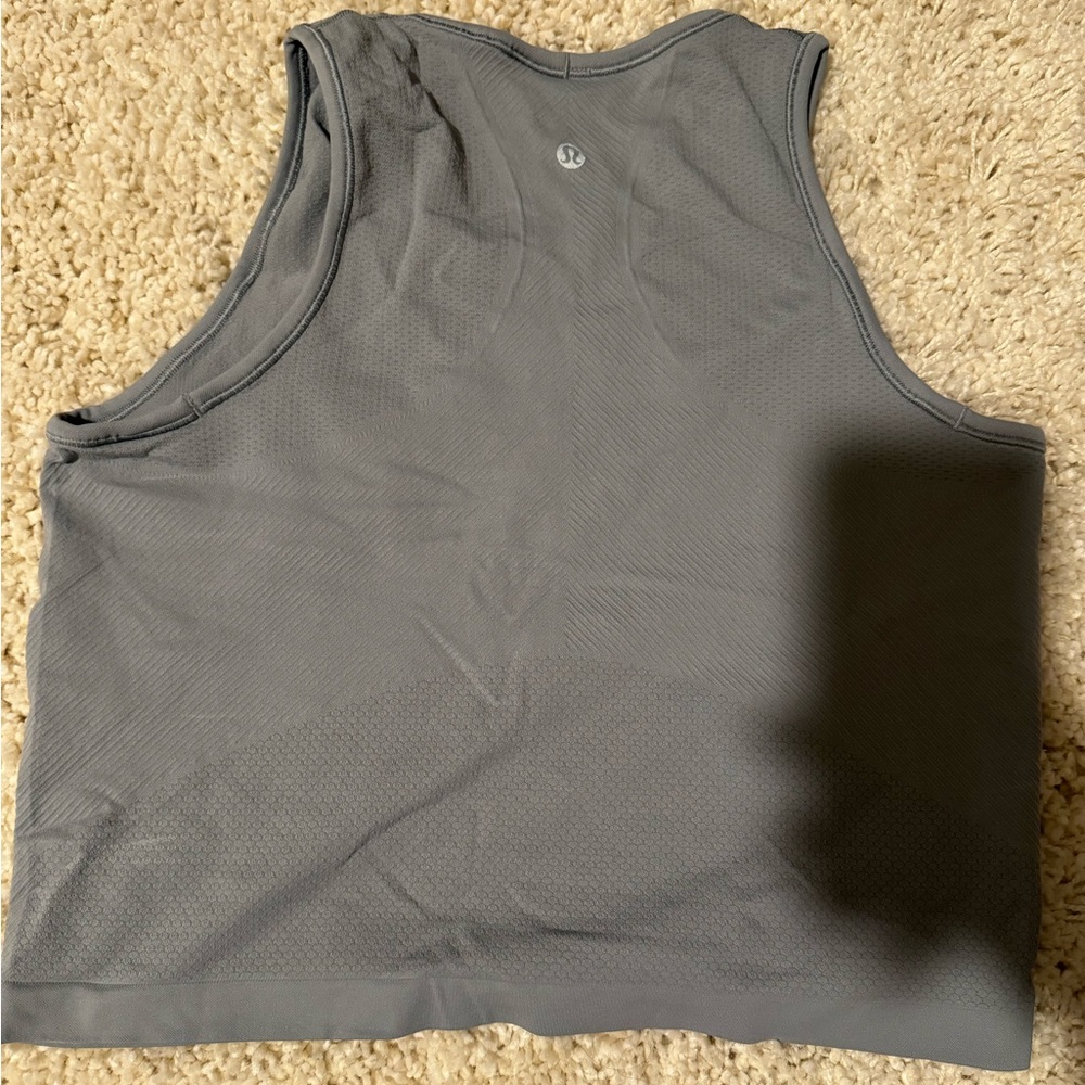 Lululemon Grey Bra Tank, Silky Feel
